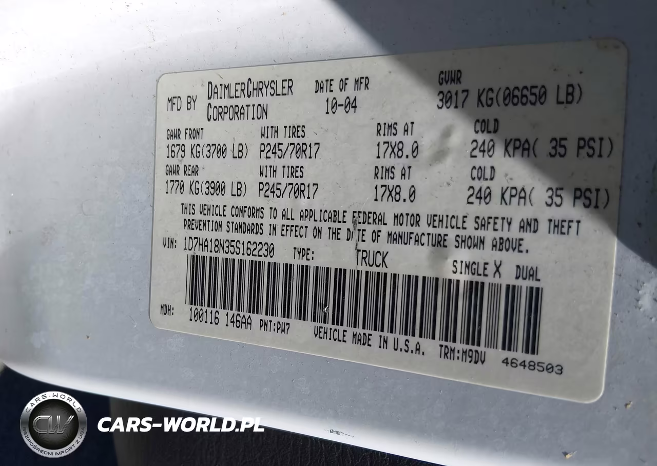 2005 Dodge Ram 1500 Slt-Laramie VIN:1D7HA18N35S162230 - 9