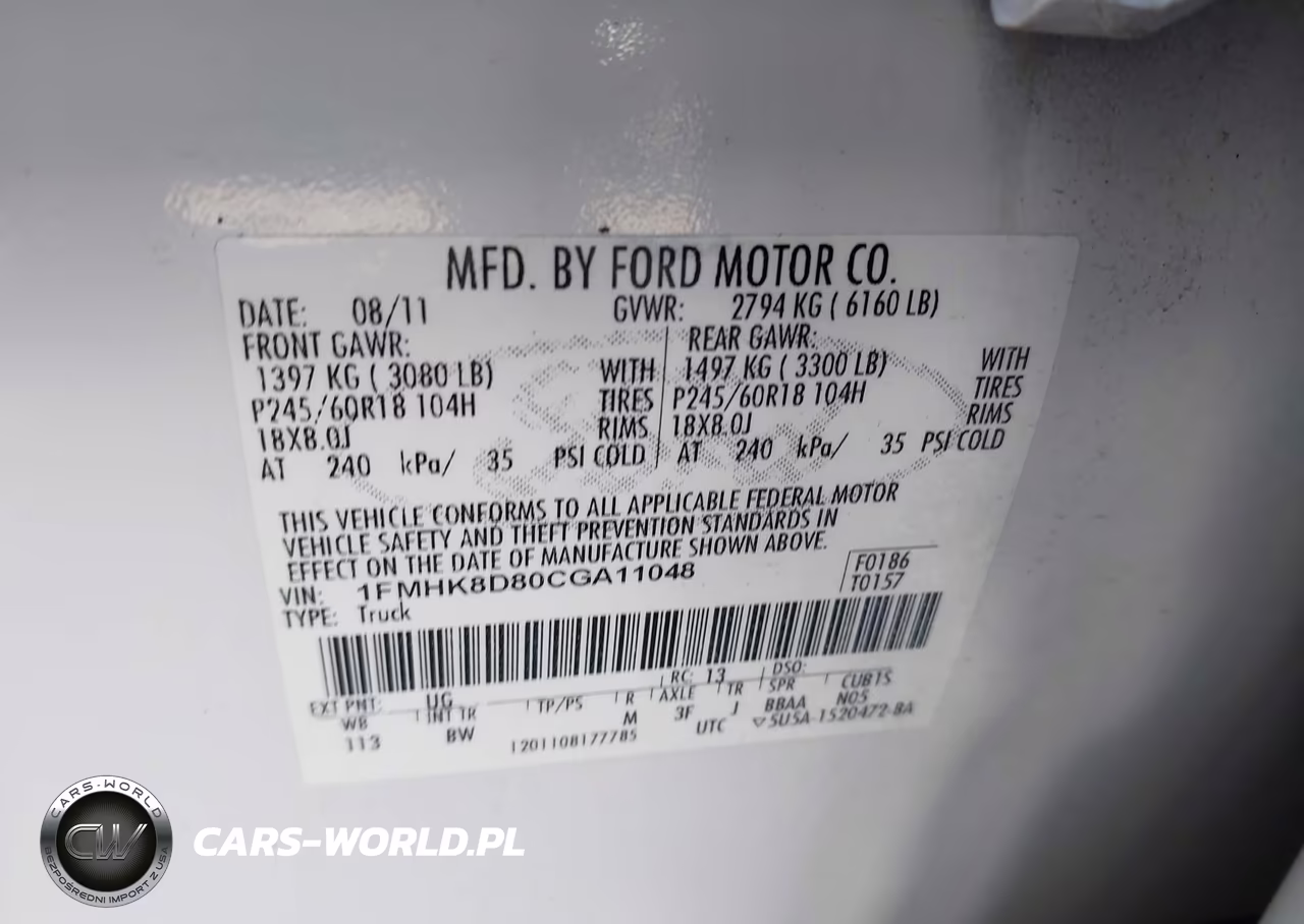 2012 Ford Explorer Xlt VIN:1FMHK8D80CGA11048 - 9