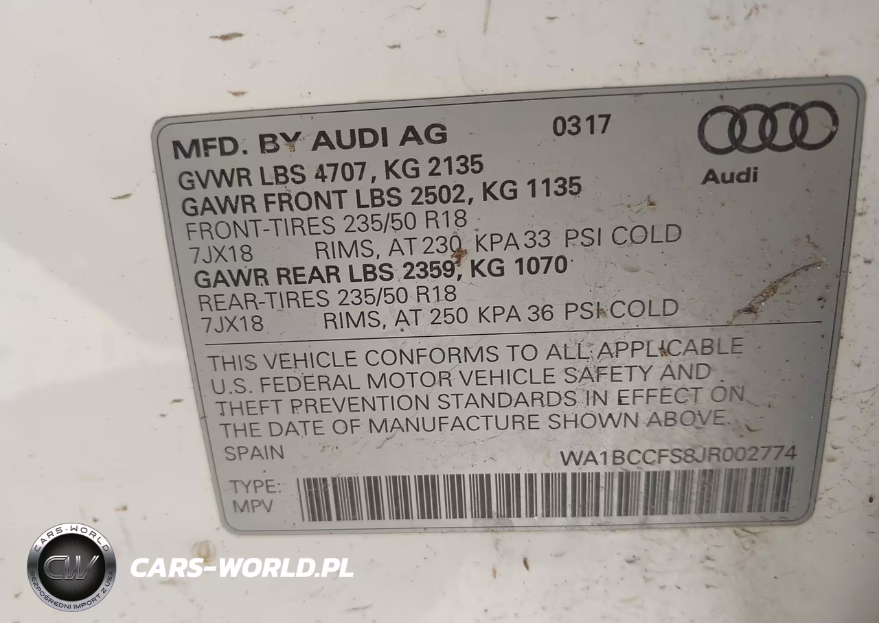 2018 Audi Q3 2.0T Premium-2.0T Sport Premium VIN:WA1BCCFS8JR002774 - 9