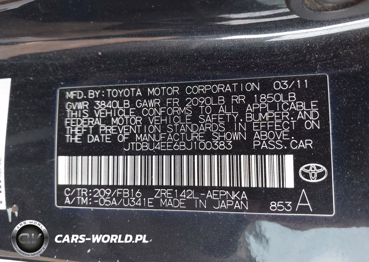 2011 Toyota Corolla Le VIN:JTDBU4EE6BJ100383 - 9