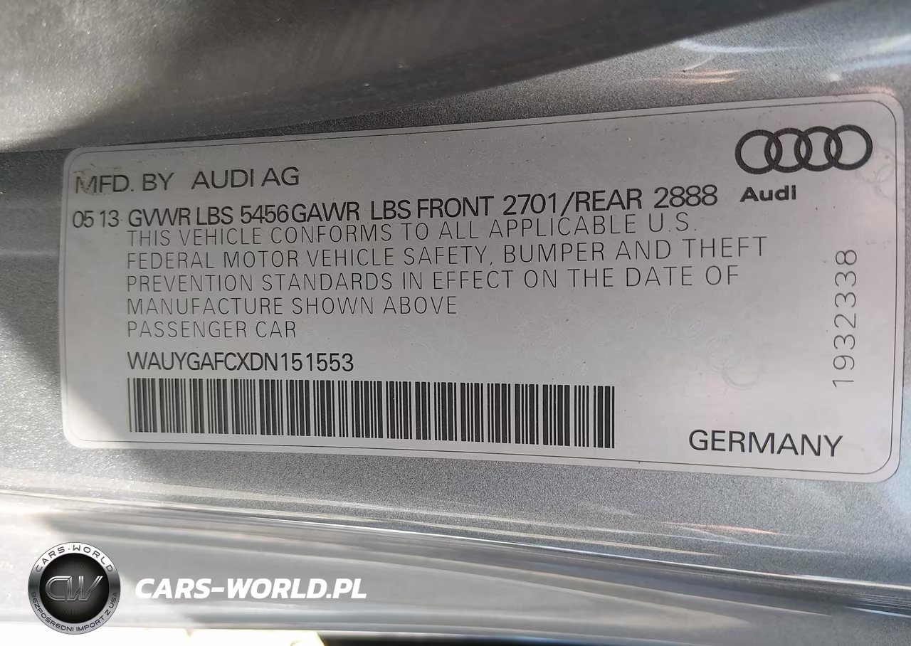 2013 Audi A7 3.0T Premium VIN:WAUYGAFCXDN151553 - 9