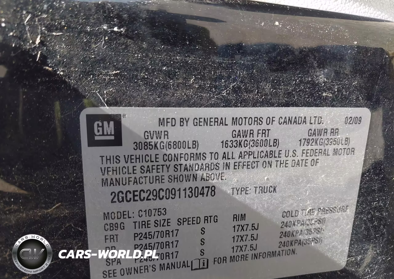 2009 Chevrolet Silverado 1500 Lt VIN:2GCEC29C091130478 - 9