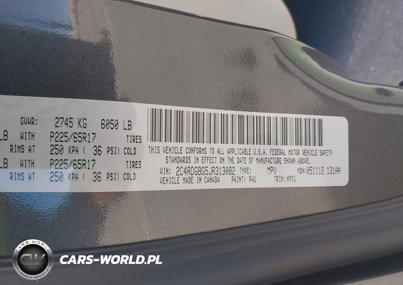 2018 Dodge Grand Caravan Se VIN:2C4RDGBG5JR313082 - 9