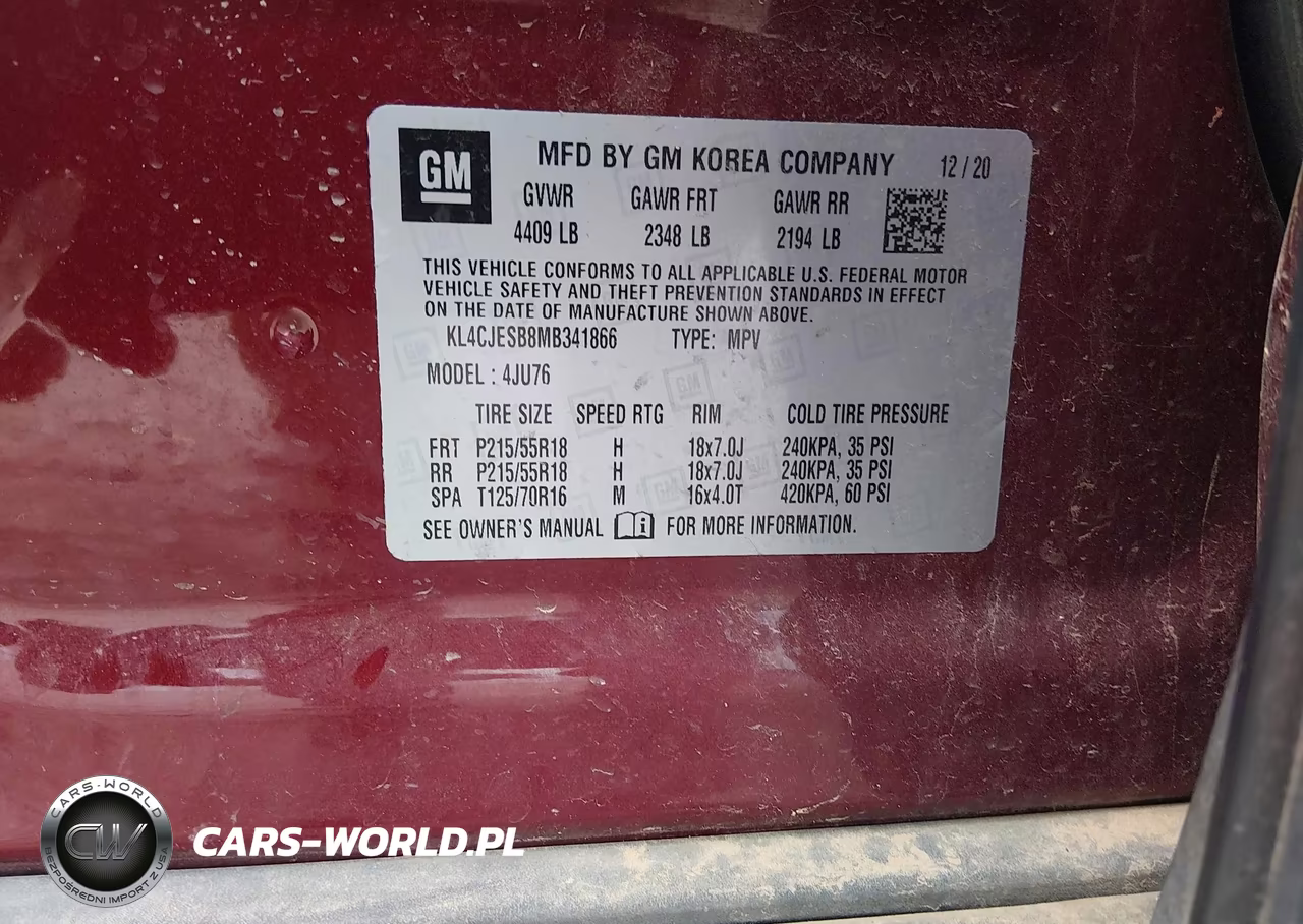 2021 Buick Encore Awd Preferred VIN:KL4CJESB8MB341866 - 9
