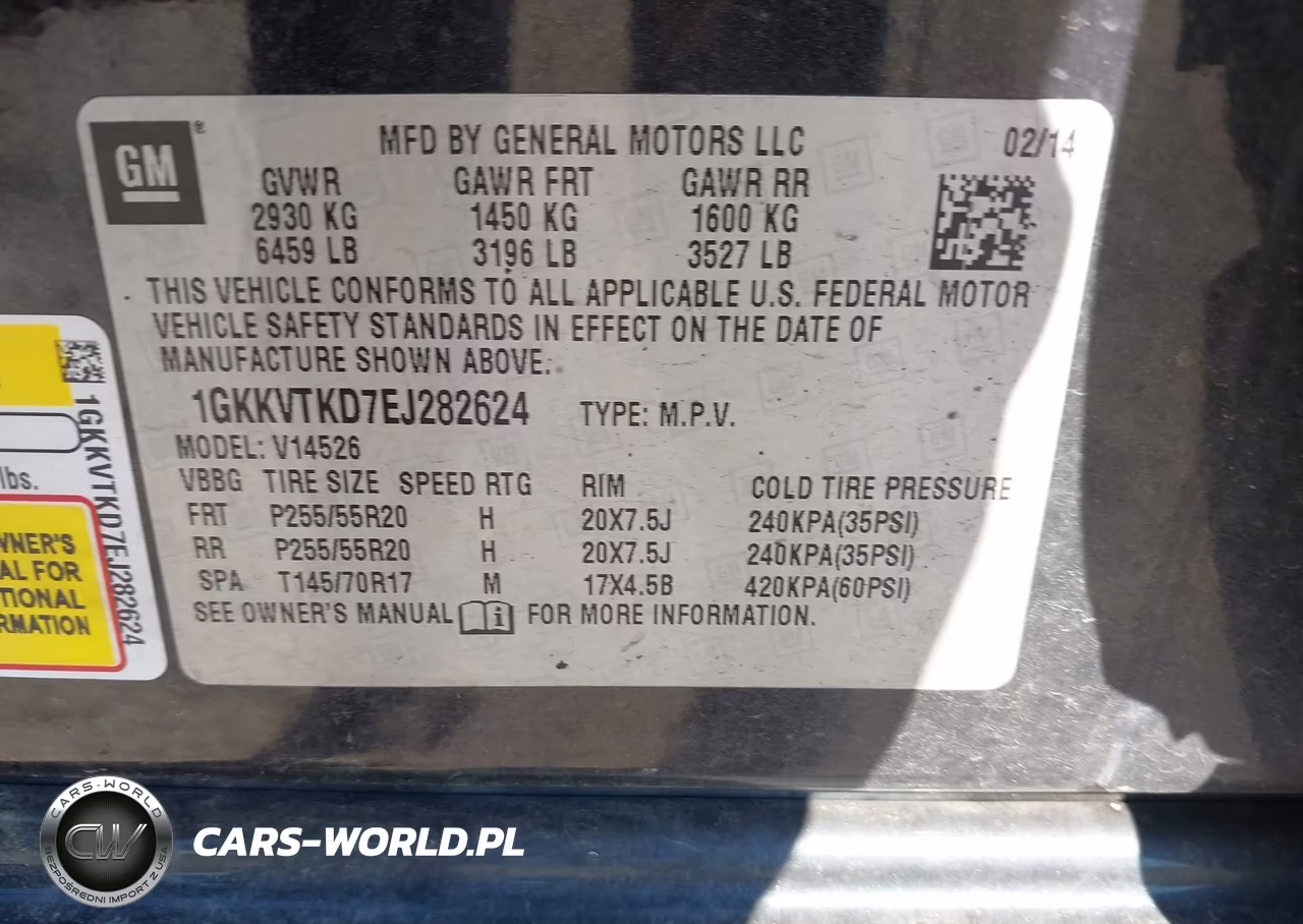 2014 GMC Acadia Denali VIN:1GKKVTKD7EJ282624 - 9