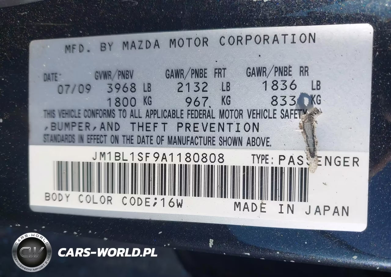 2010 Mazda Mazda3 I Sport VIN:JM1BL1SF9A1180808 - 9