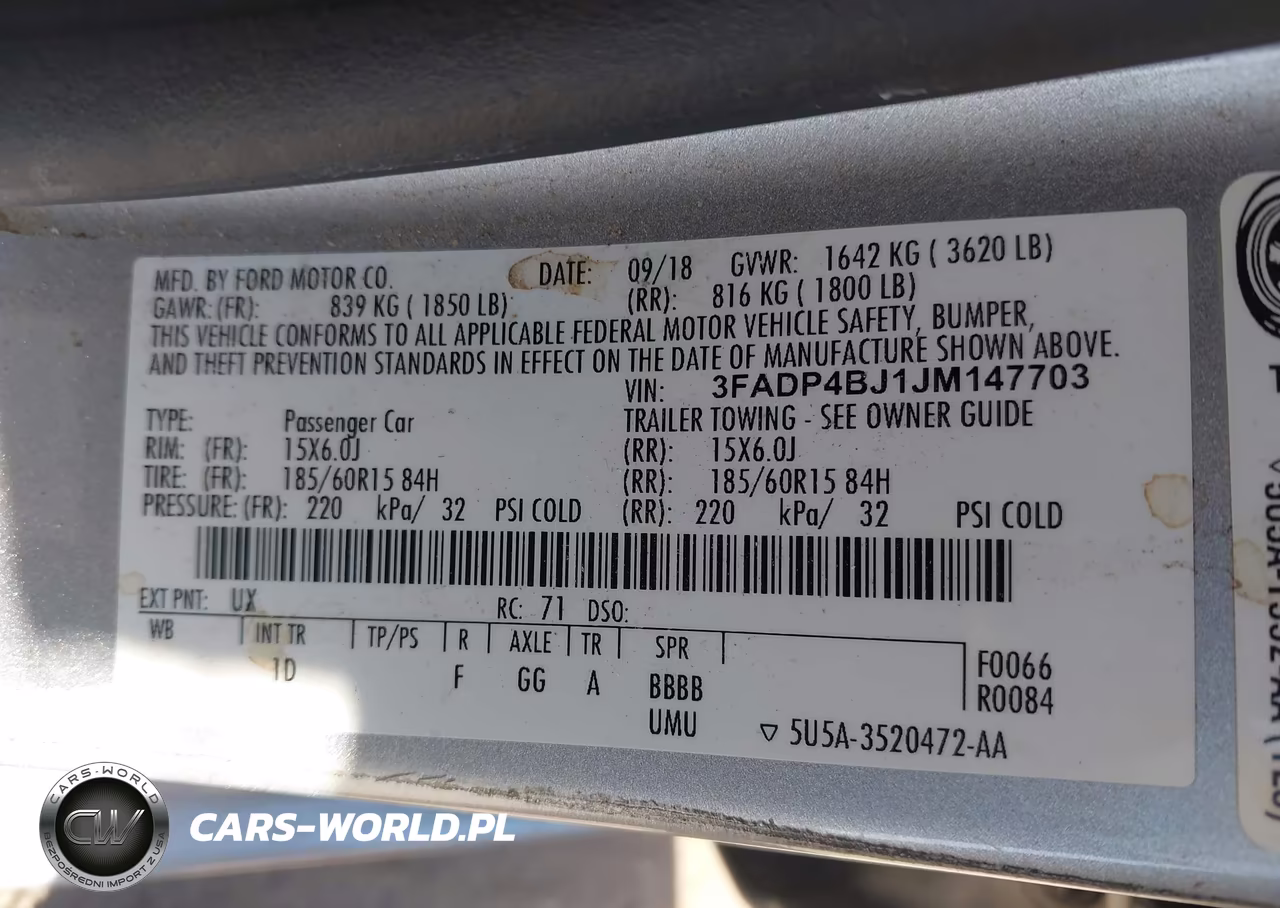2018 Ford Fiesta Se VIN:3FADP4BJ1JM147703 - 9