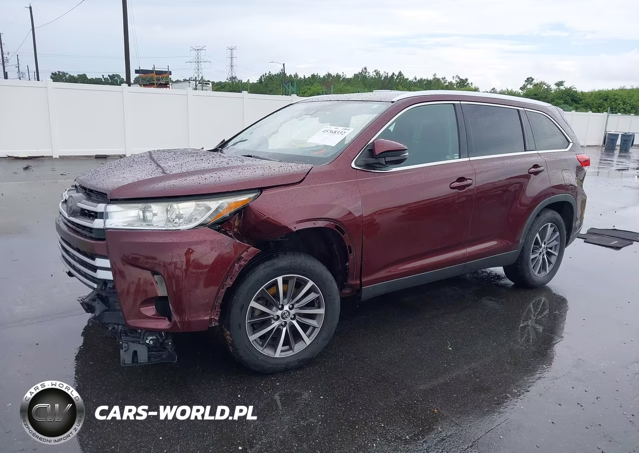2019 Toyota Highlander Xle VIN:5TDKZRFH8KS291444 - 2