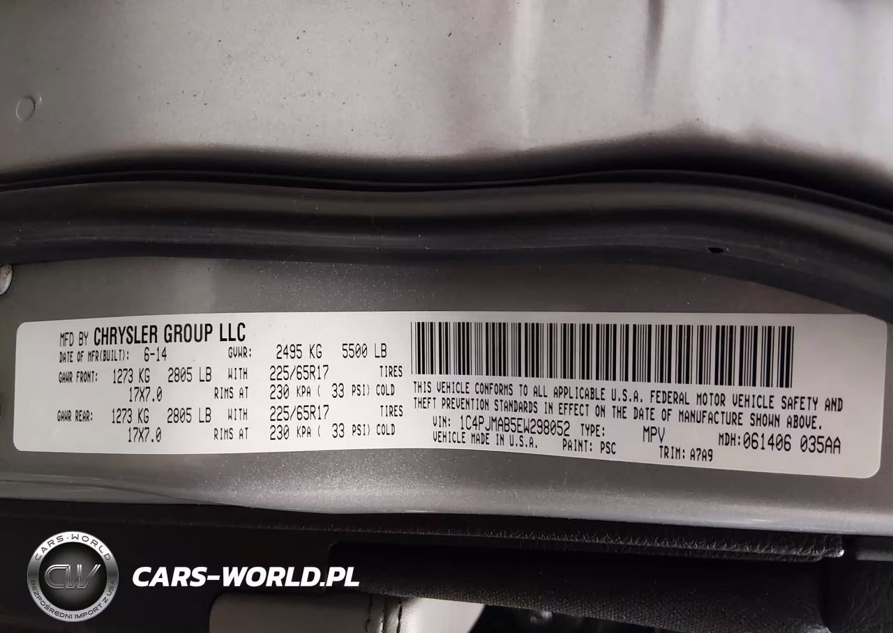 2014 Jeep Cherokee Sport VIN:1C4PJMAB5EW298052 - 9