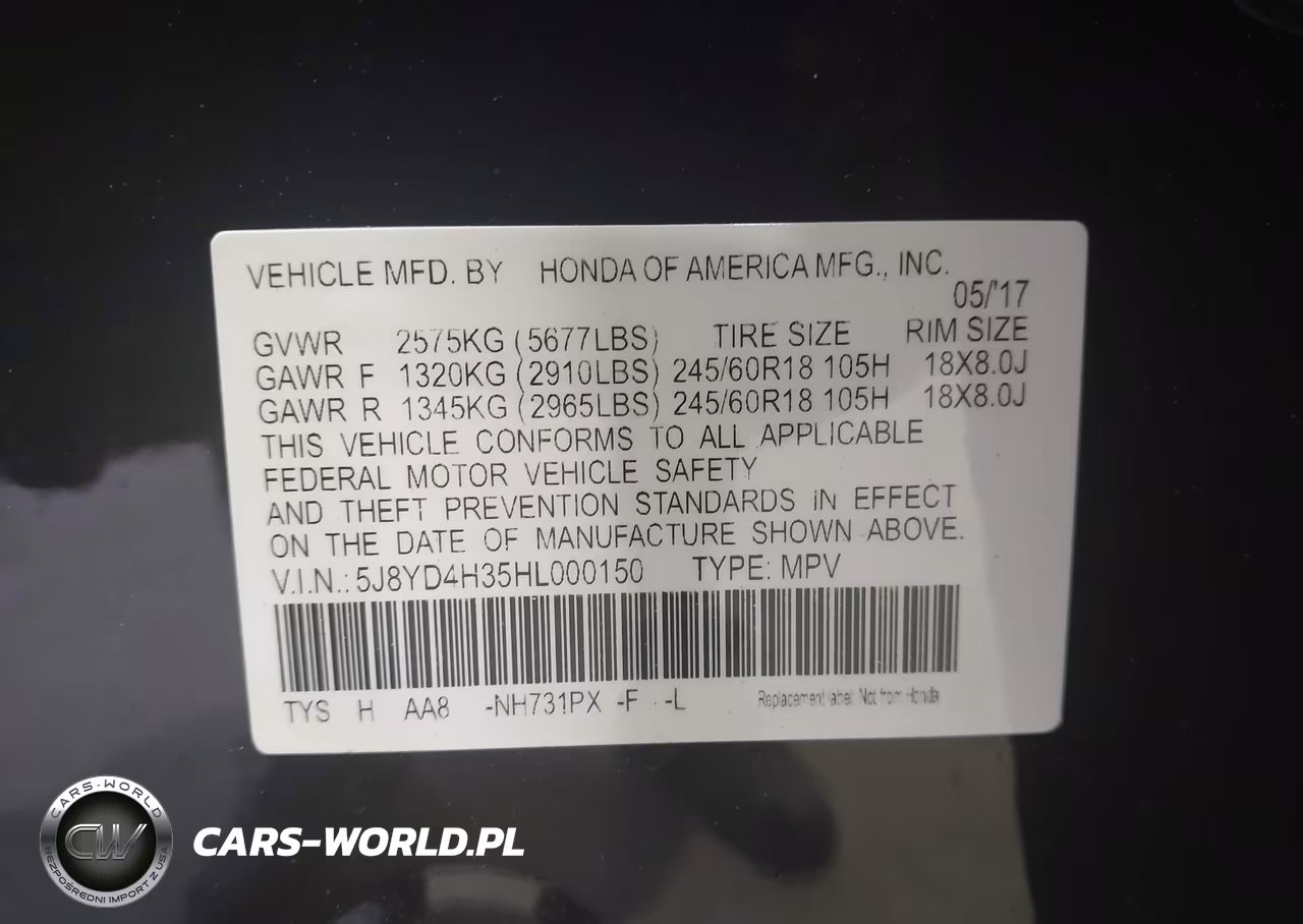 2017 Acura Mdx VIN:5J8YD4H35HL000150 - 9