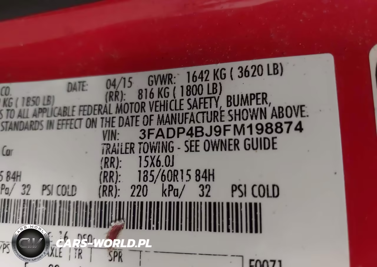 2015 Ford Fiesta Se VIN:3FADP4BJ9FM198874 - 9