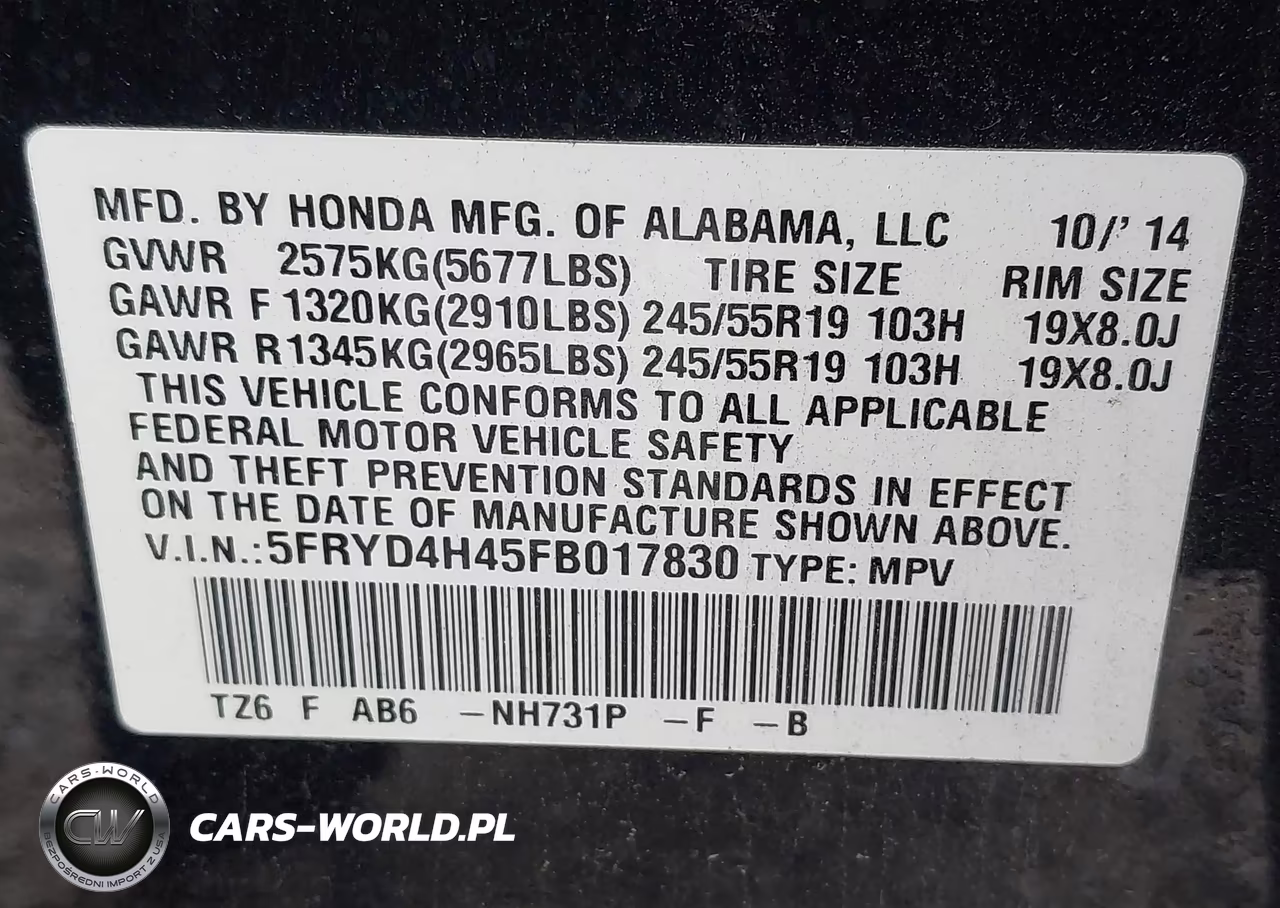 2015 Acura Mdx Technology Package VIN:5FRYD4H45FB017830 - 9