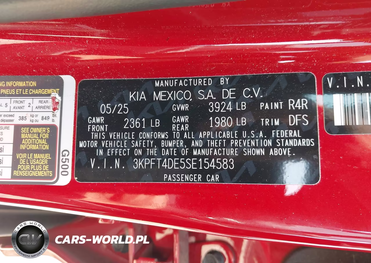 2025 Kia K4 Lxs VIN:3KPFT4DE5SE154583 - 9