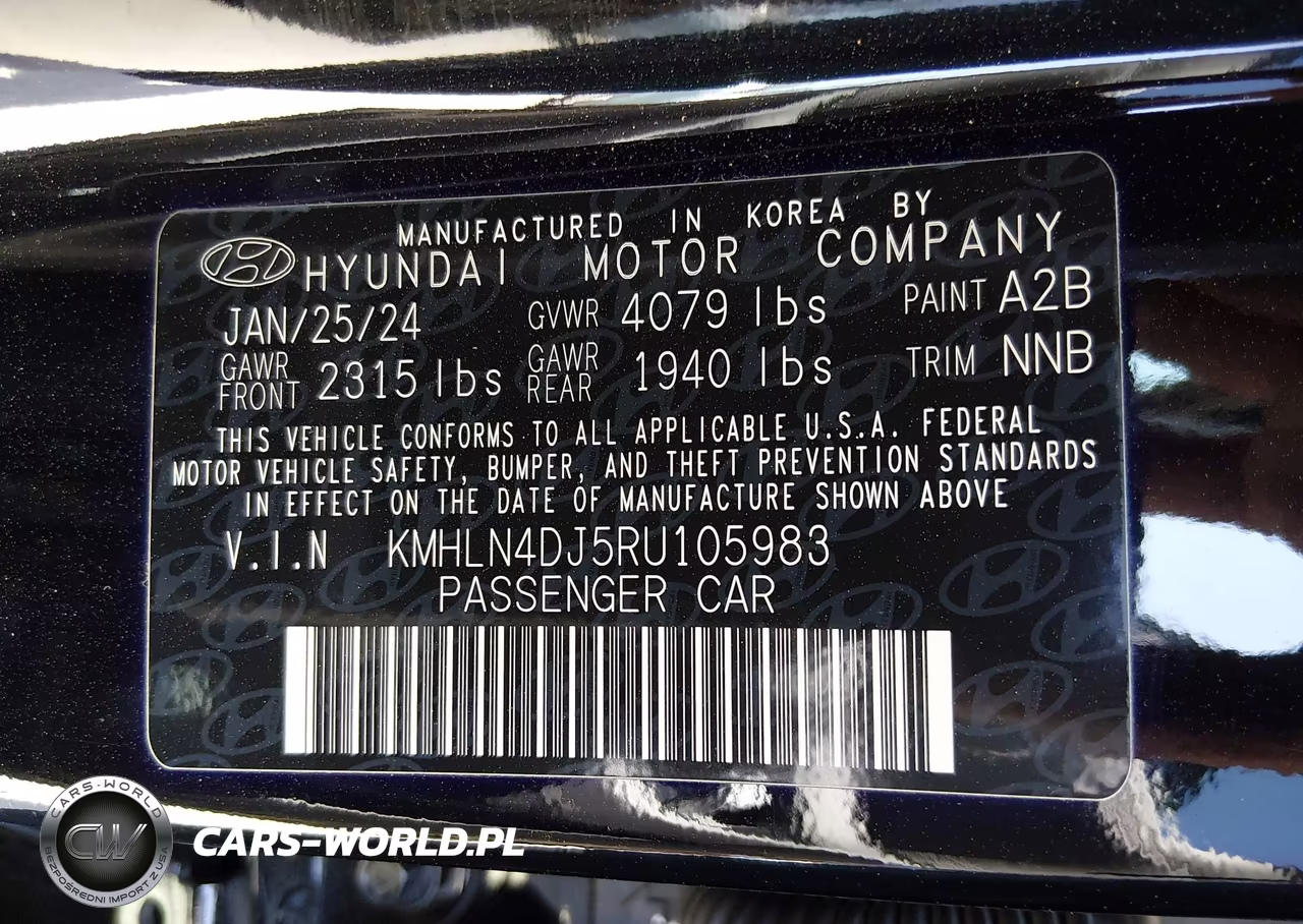 2024 Hyundai Elantra Hybrid Limited VIN:KMHLN4DJ5RU105983 - 9