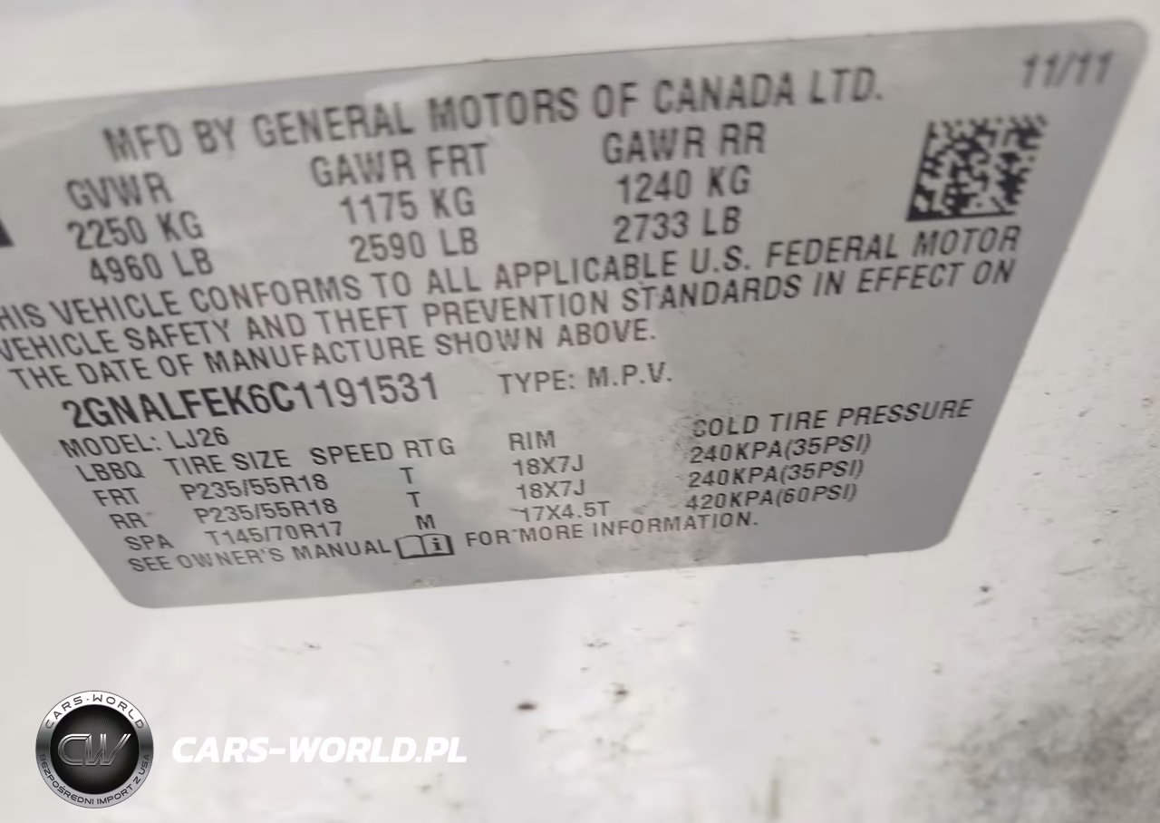 2012 Chevrolet Equinox Ltz VIN:2GNALFEK6C1191531 - 9