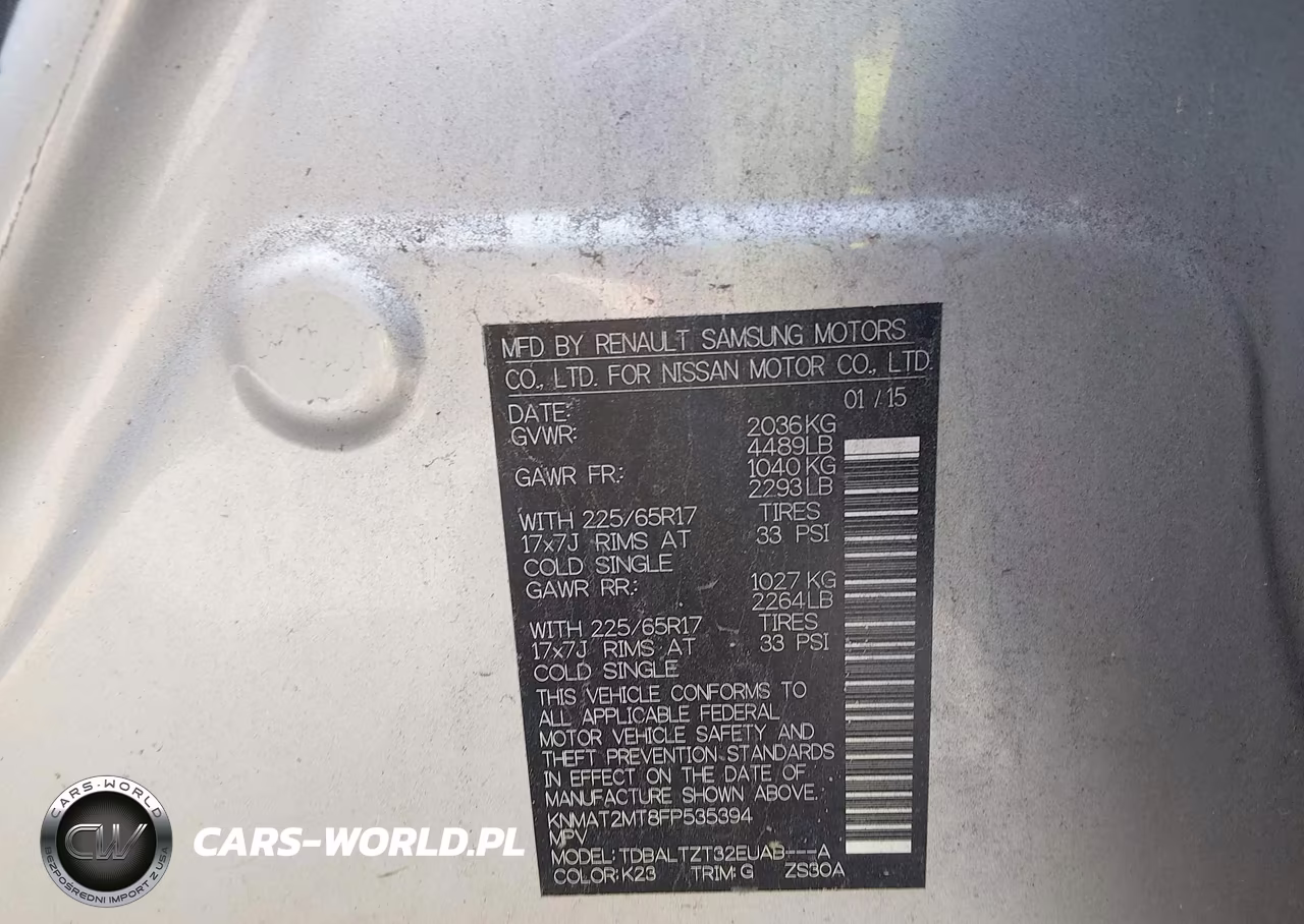 2015 Nissan Rogue Sv VIN:KNMAT2MT8FP535394 - 9