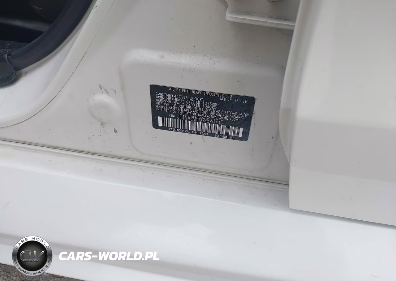 2016 Subaru Wrx Sti VIN:JF1VA2M6XG9828730 - 9