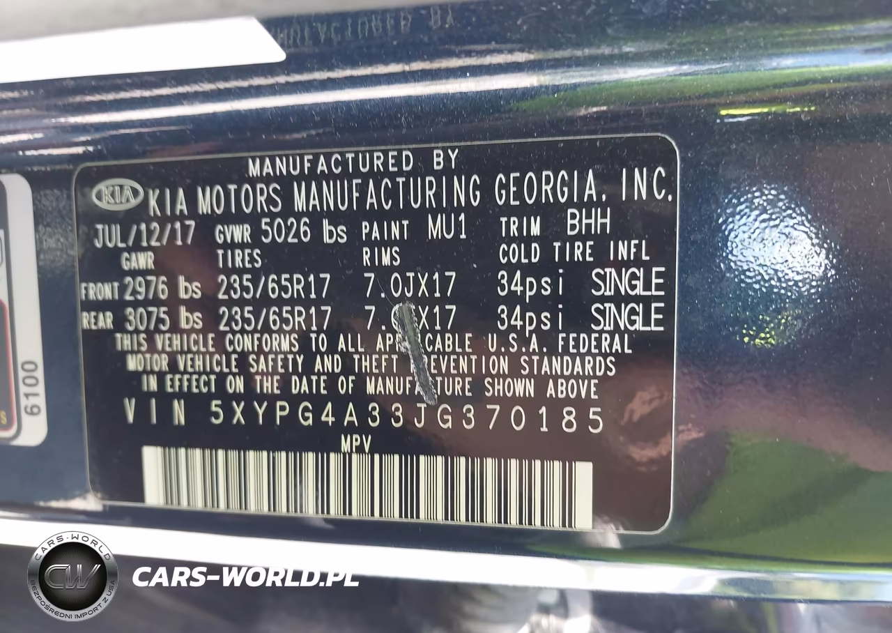 2018 Kia Sorento 2.4L Lx VIN:5XYPG4A33JG370185 - 9