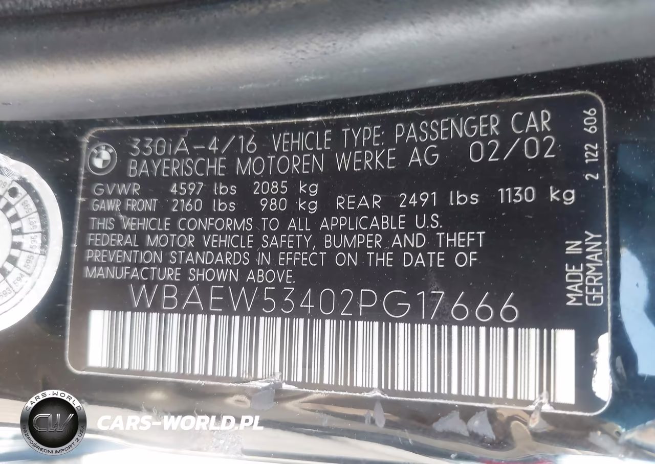 2002 BMW 330Xi VIN:WBAEW53402PG17666 - 9