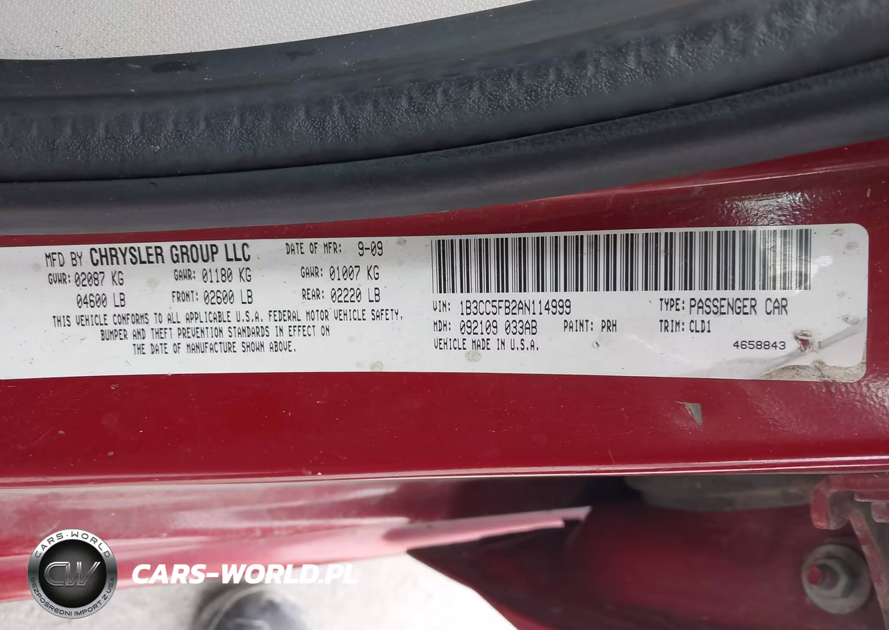 2010 Dodge Avenger R-T VIN:1B3CC5FB2AN114999 - 9
