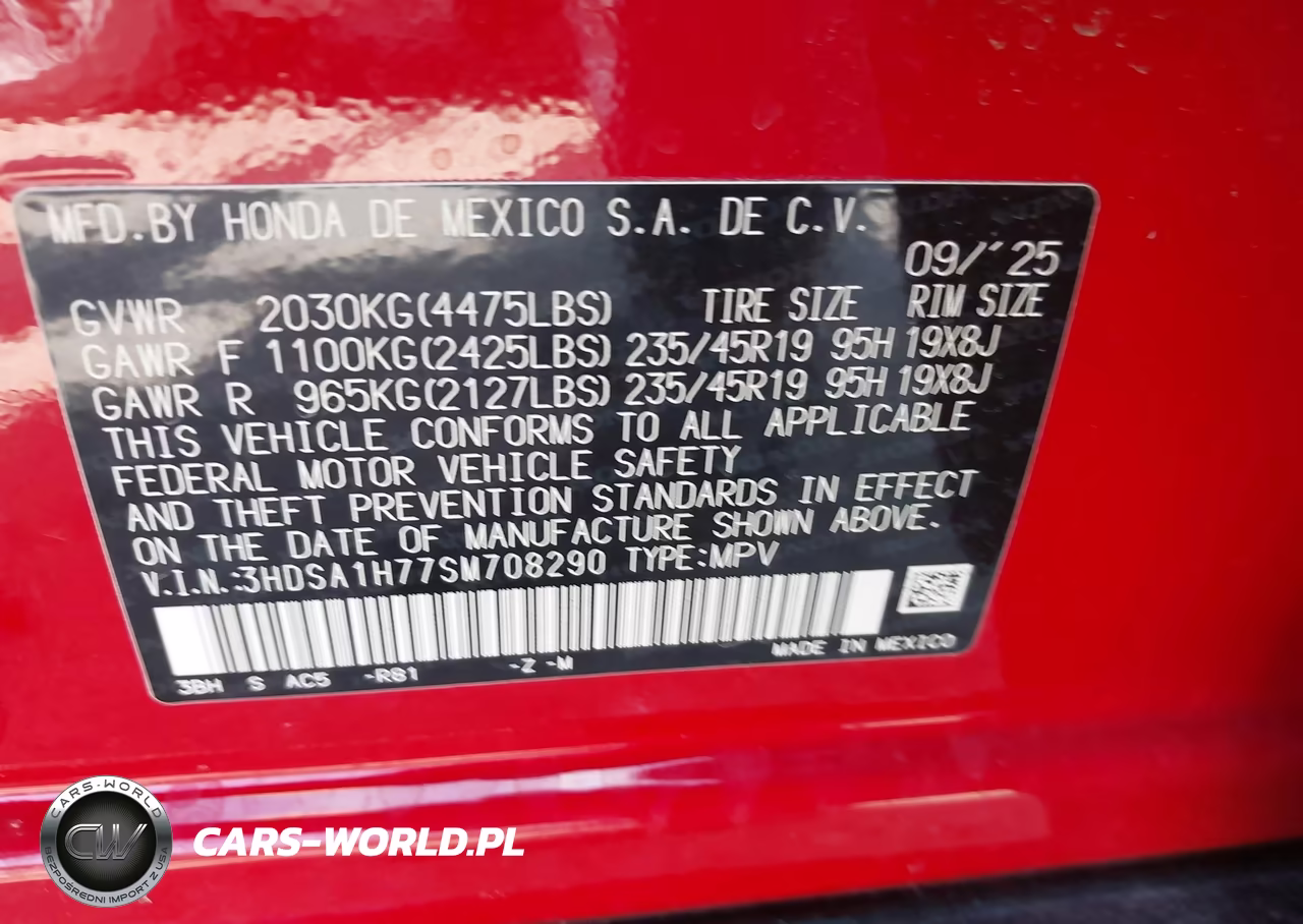 2025 Acura Adx A-Spec With Advance VIN:3HDSA1H77SM708290 - 9