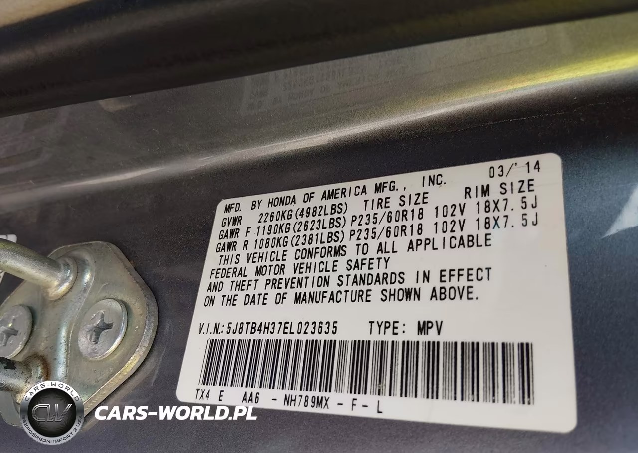 2014 Acura Rdx VIN:5J8TB4H37EL023635 - 9