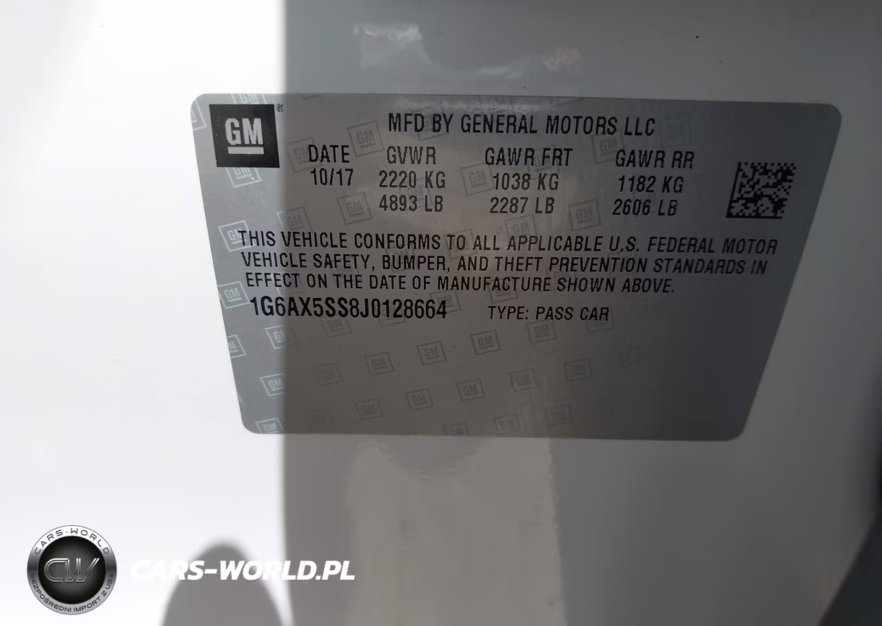 2018 Cadillac Cts Luxury VIN:1G6AX5SS8J0128664 - 9