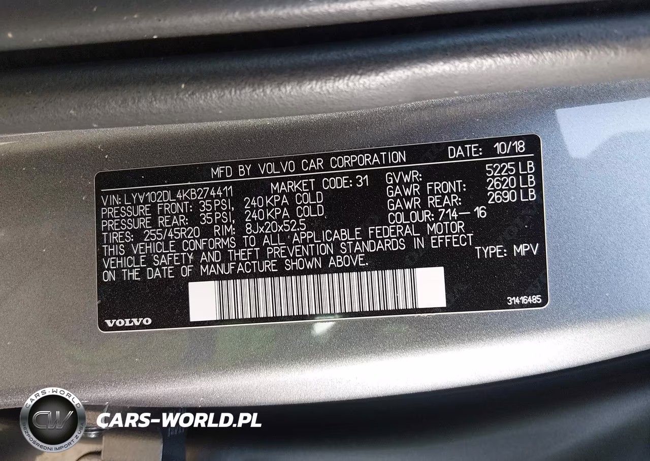 2019 Volvo Xc60 T5 Inscription VIN:LYV102DL4KB274411 - 9