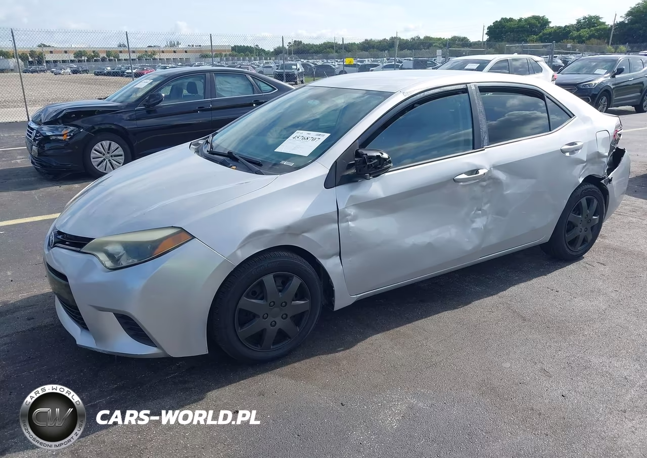 2015 Toyota Corolla Le VIN:2T1BURHE0FC480962 - 2