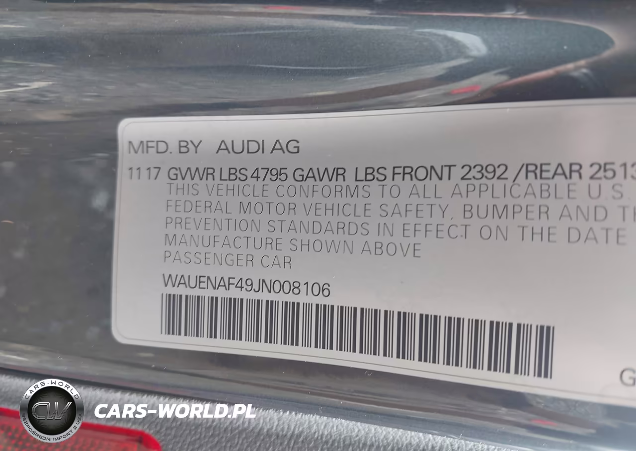 2018 Audi A4 2.0T Premium-2.0T Tech Premium VIN:WAUENAF49JN008106 - 9