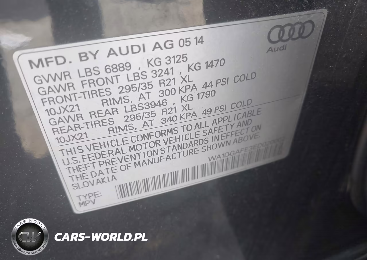 2014 Audi Q7 3.0T S Line Prestige VIN:WA1DGAFE3ED020002 - 9