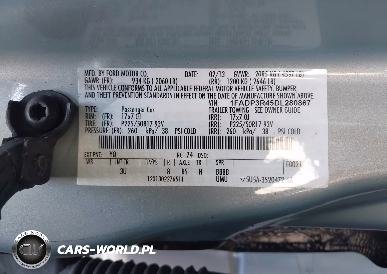 2013 Ford Focus Electric VIN:1FADP3R45DL280867 - 9