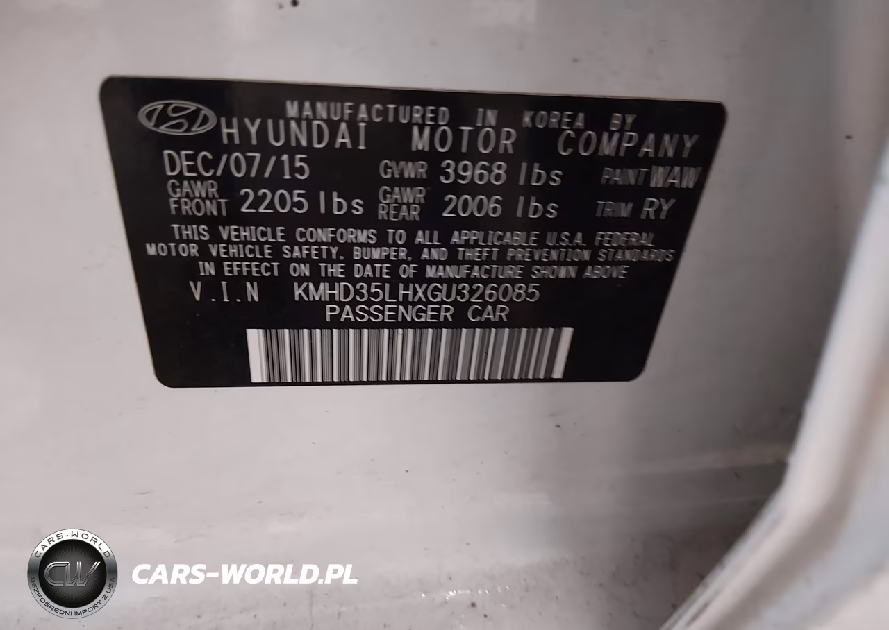 2016 Hyundai Elantra Gt VIN:KMHD35LHXGU326085 - 9
