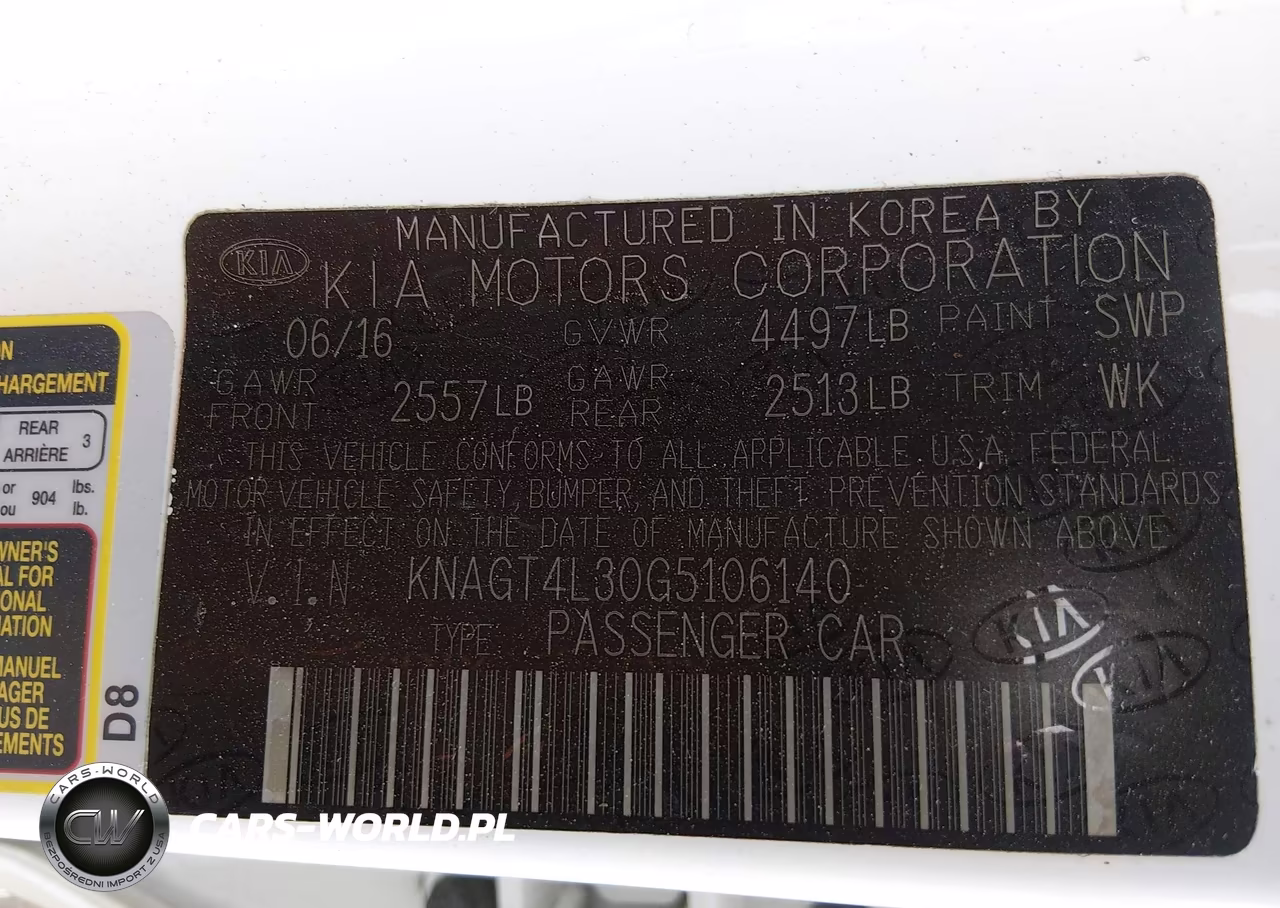 2016 Kia Optima Lx VIN:KNAGT4L30G5106140 - 9