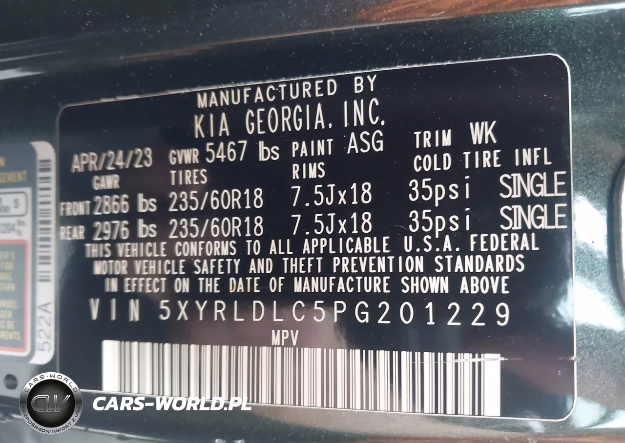 2023 Kia Sorento X-Line S VIN:5XYRLDLC5PG201229 - 9