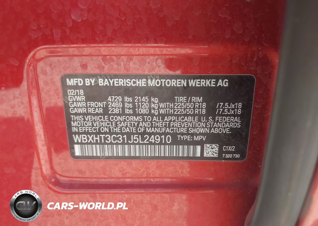 2018 BMW X1 xDrive28I VIN:WBXHT3C31J5L24910 - 9
