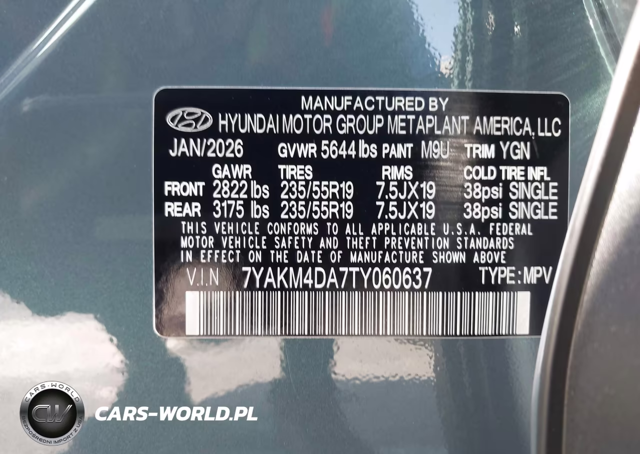 2026 Hyundai Ioniq 5 Se VIN:7YAKM4DA7TY060637 - 9