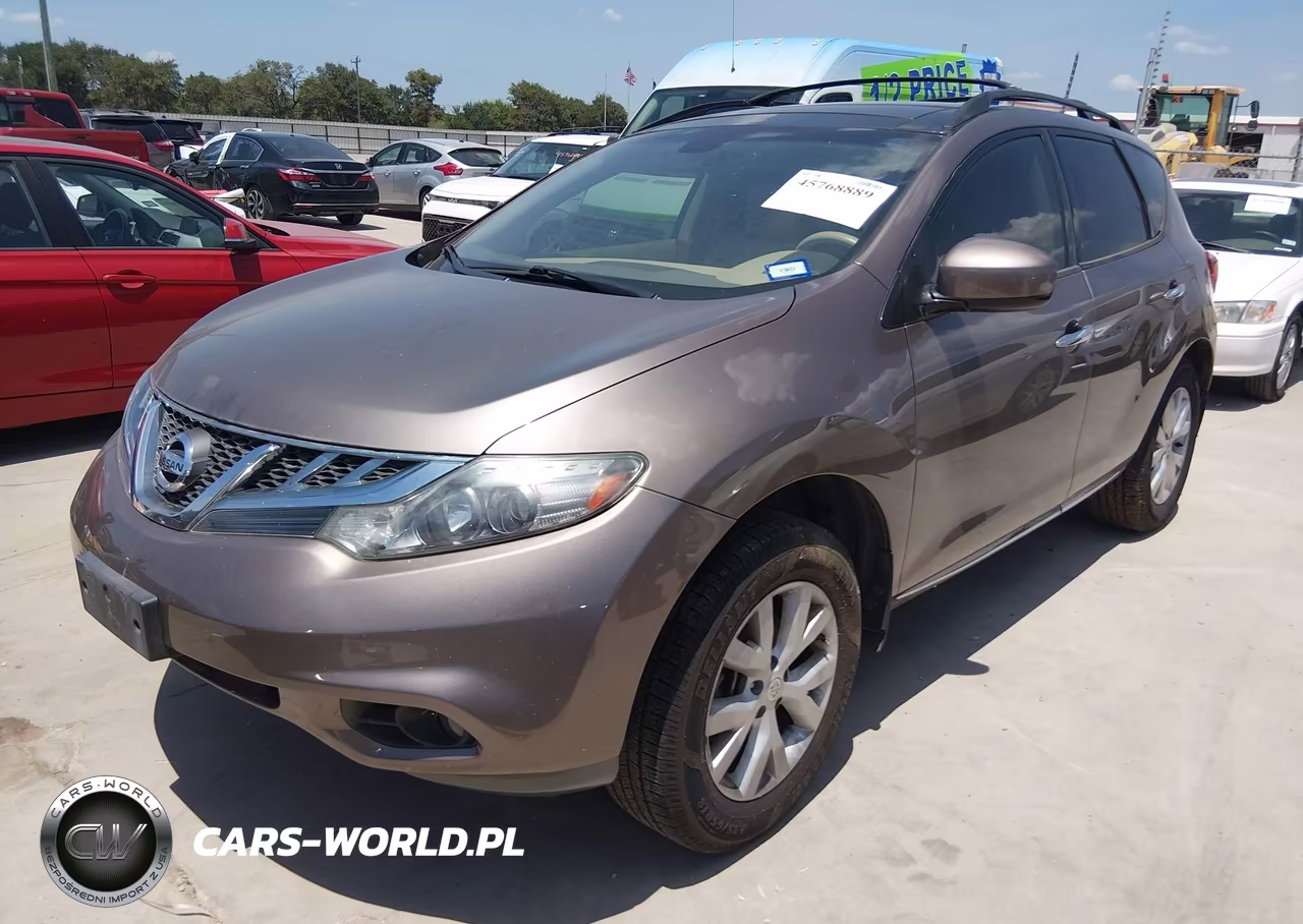2012 Nissan Murano Sl VIN:JN8AZ1MU5CW100257 - 2