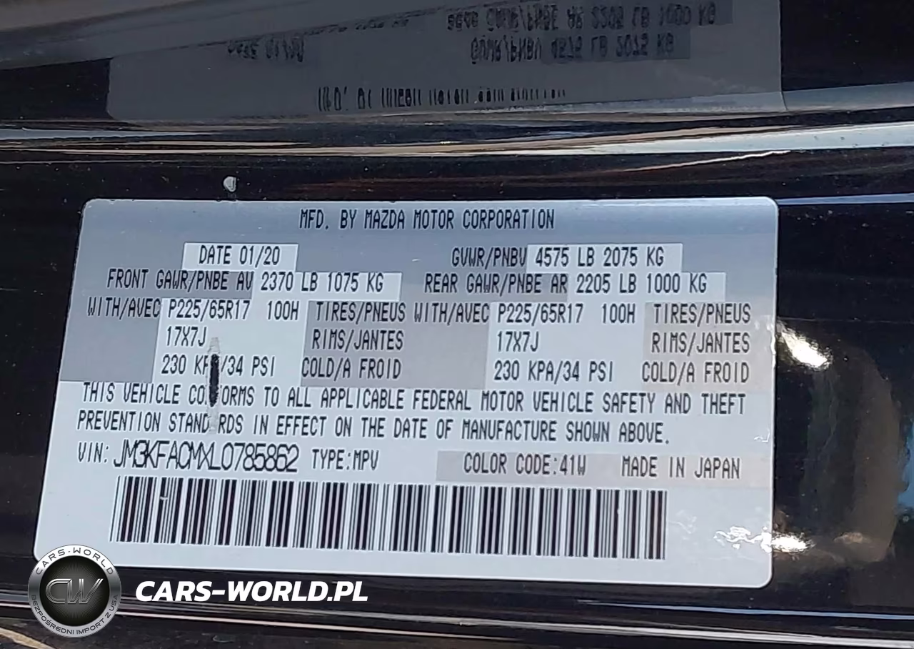 2020 Mazda Cx-5 Touring VIN:JM3KFACMXL0785862 - 9
