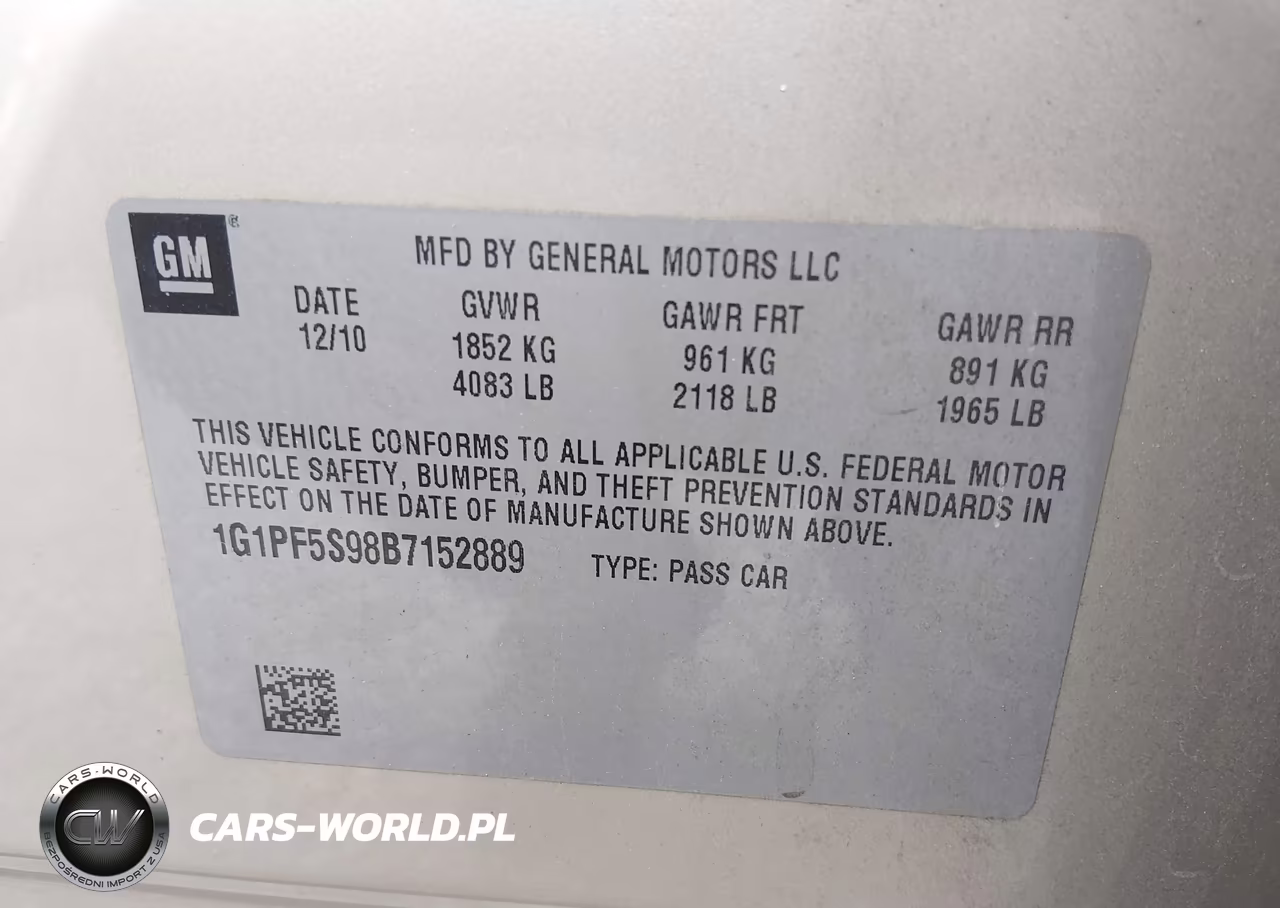 2011 Chevrolet Cruze 1Lt VIN:1G1PF5S98B7152889 - 9