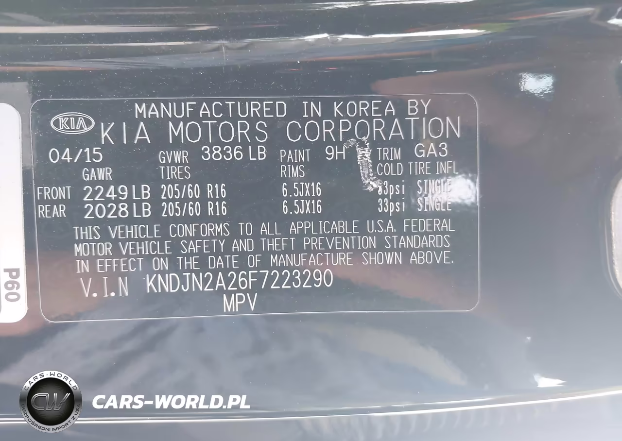 2015 Kia Soul VIN:KNDJN2A26F7223290 - 9