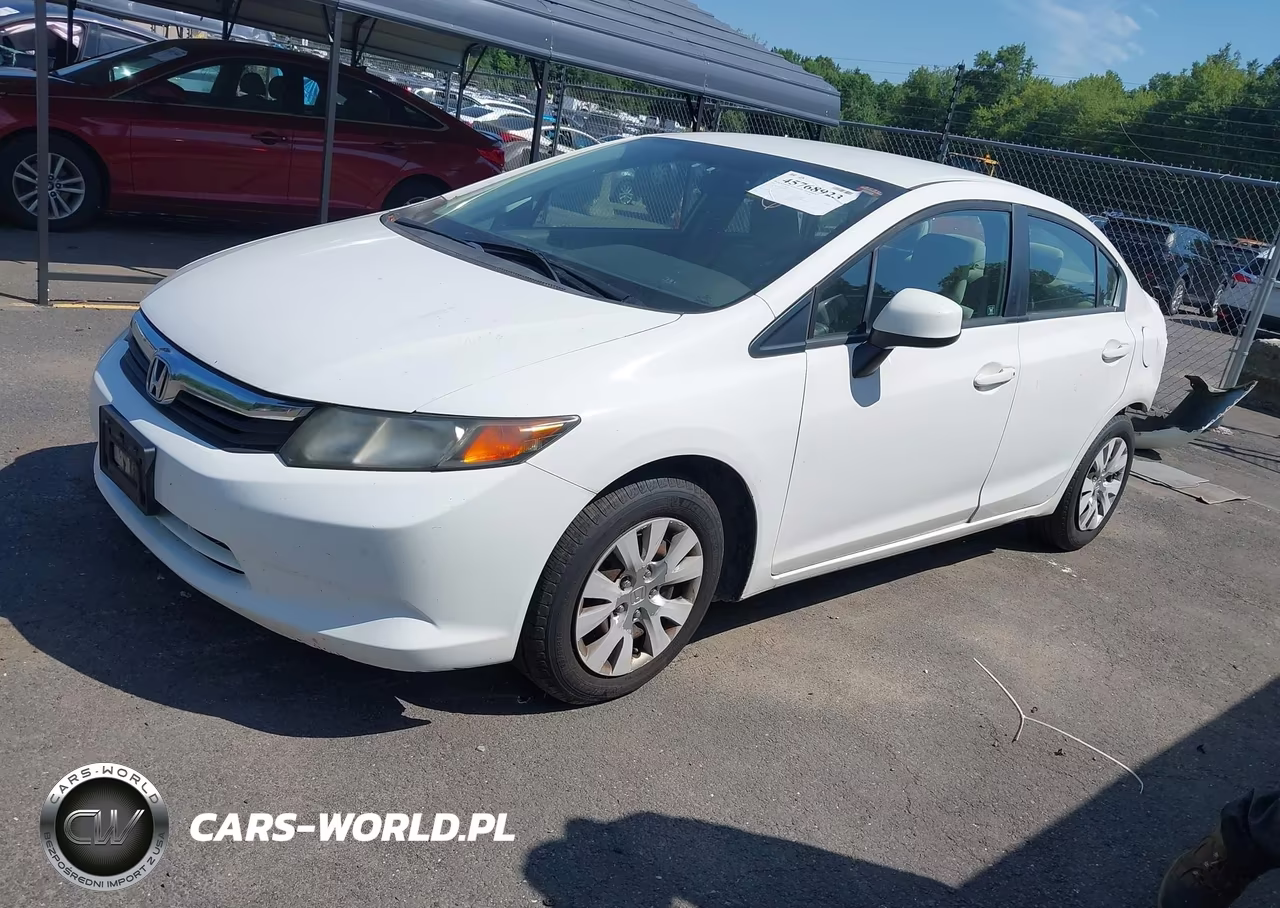 2012 Honda Civic Lx VIN:2HGFB2F54CH600153 - 2