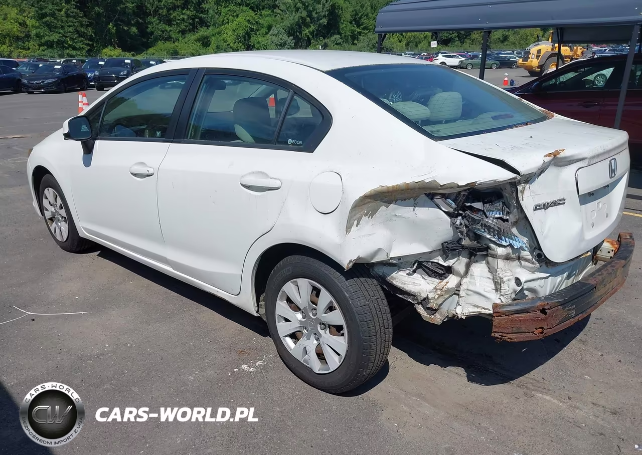 2012 Honda Civic Lx VIN:2HGFB2F54CH600153 - 3