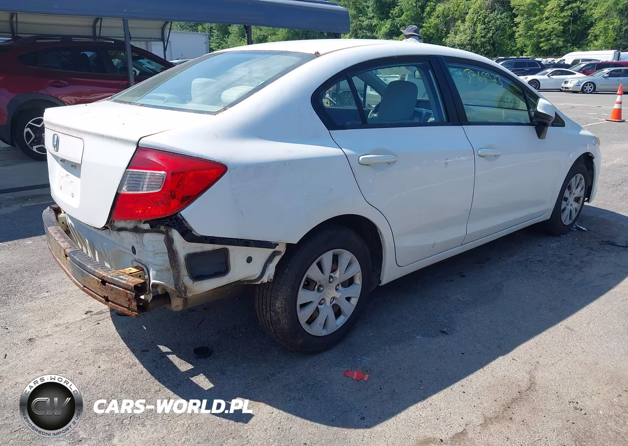2012 Honda Civic Lx VIN:2HGFB2F54CH600153 - 4