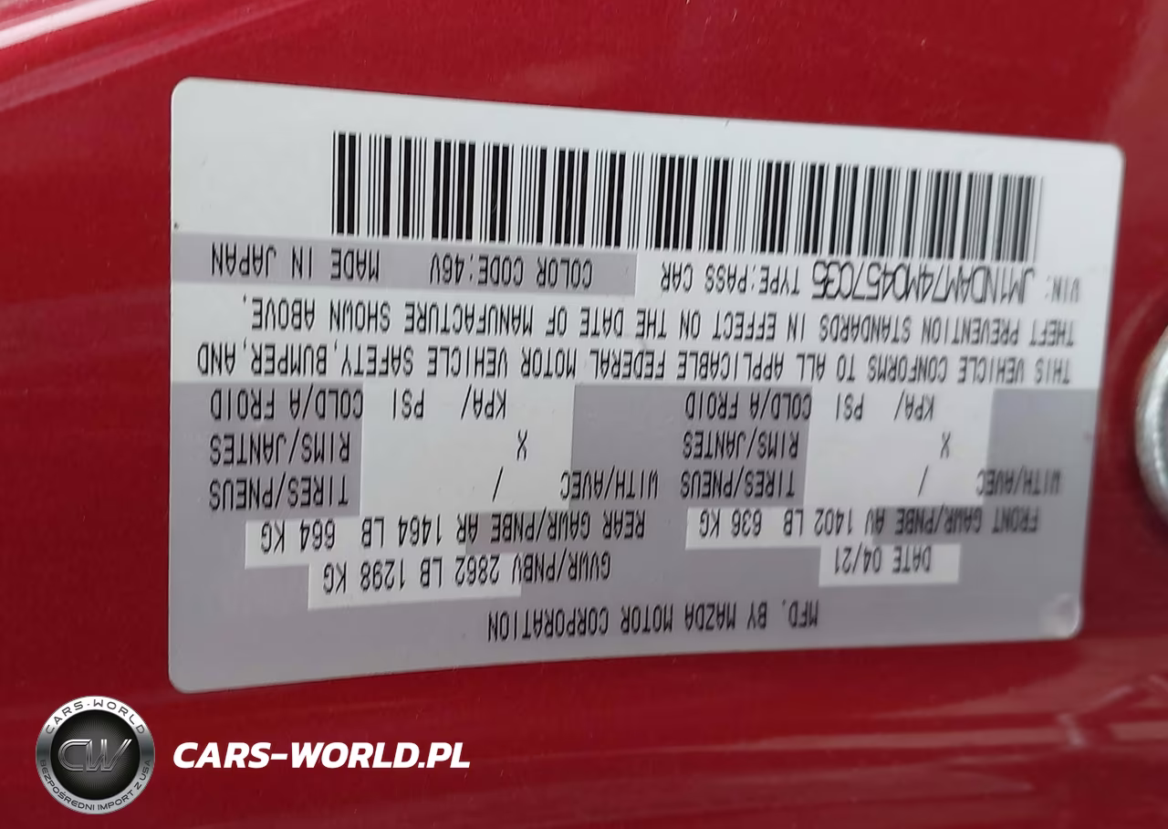 2021 Mazda Mx-5 Miata Rf Grand Touring VIN:JM1NDAM74M0457035 - 9