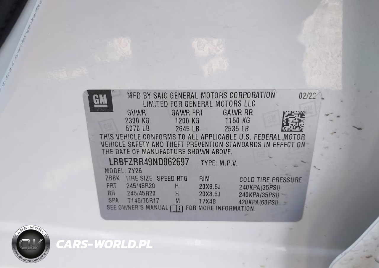 2022 Buick Envision Fwd Avenir VIN:LRBFZRR49ND062697 - 9