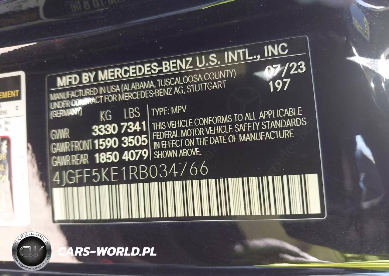 2024 Mercedes-Benz Gls 450 4Matic VIN:4JGFF5KE1RB034766 - 9