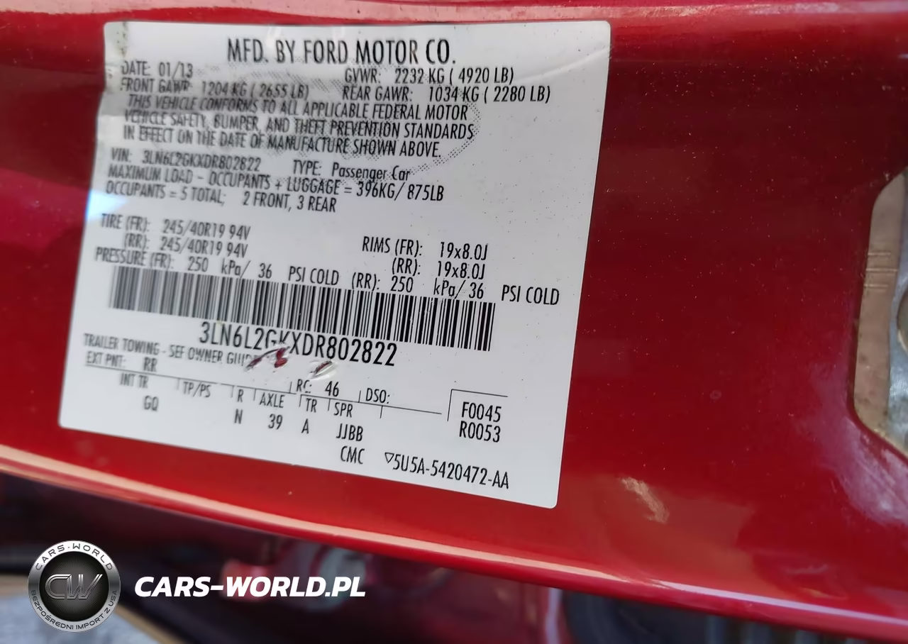 2013 Lincoln Mkz VIN:3LN6L2GKXDR802822 - 9