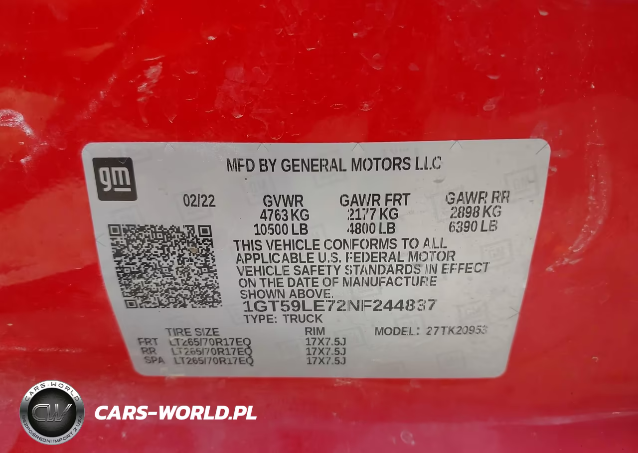 2022 GMC Sierra 2500Hd 4Wd Long Bed Pro VIN:1GT59LE72NF244837 - 8