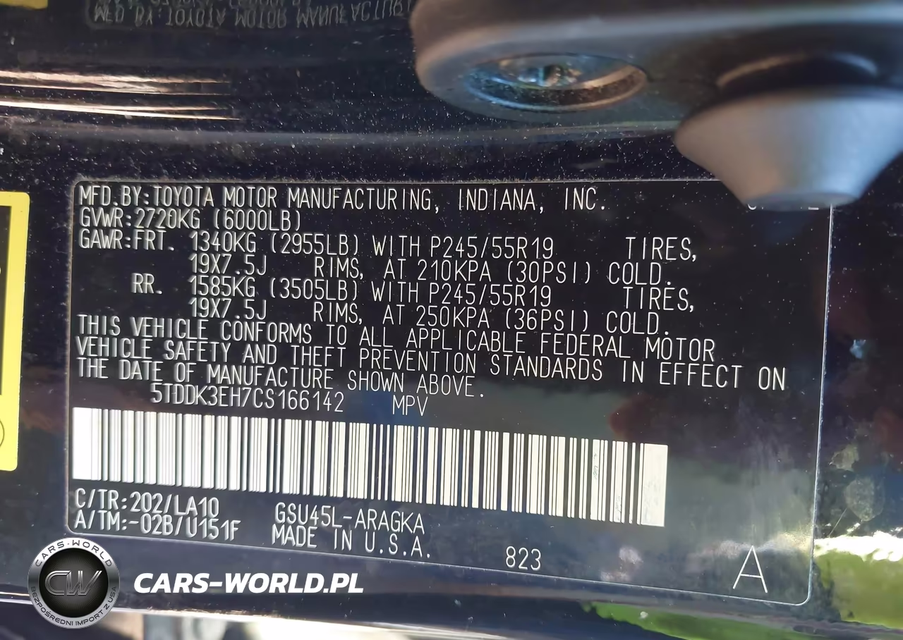 2012 Toyota Highlander Limited V6 VIN:5TDDK3EH7CS166142 - 9